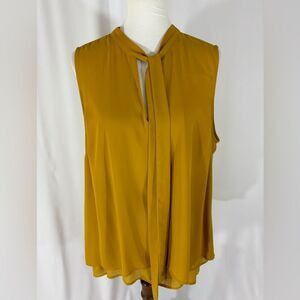 DR2 Mustard Sleeveless Blouse